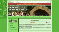 Desktop Screenshot of camping-roc-qui-parle-aveyron.fr