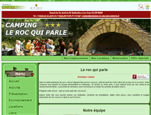 Tablet Screenshot of camping-roc-qui-parle-aveyron.fr